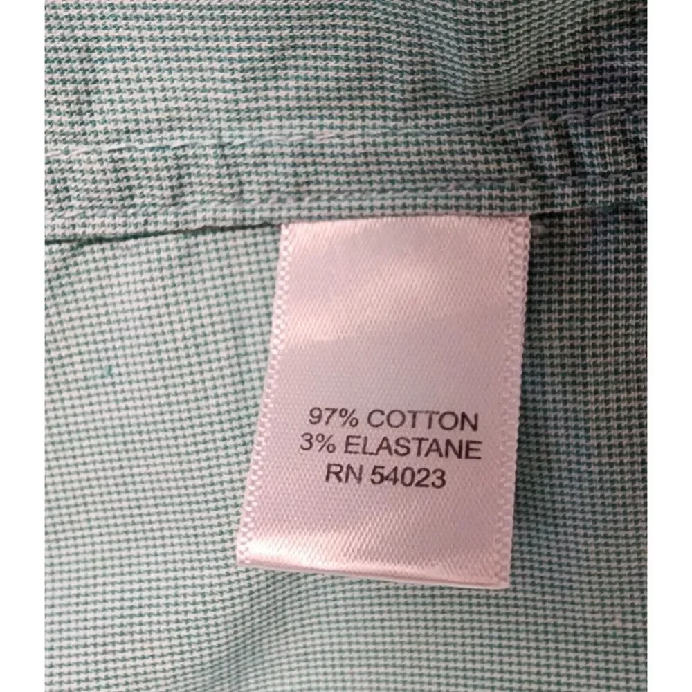 Banana Republic Mens Slim Fit Button Up Long Sleeve Shirt Size XL Mint Green